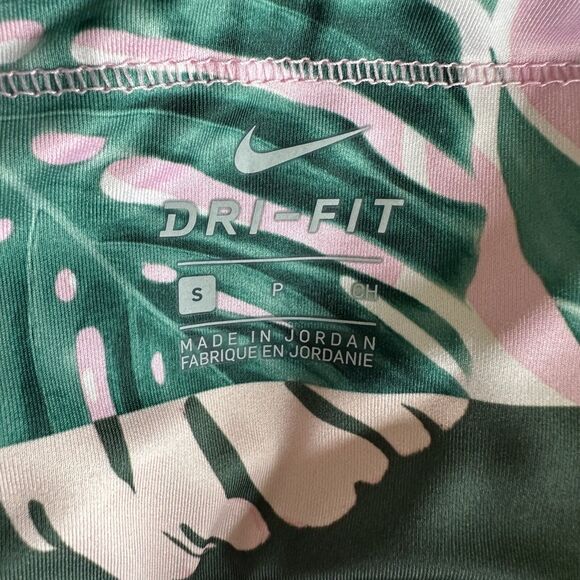 Nike Fast Crop Runway Leggings Leaf Pattern Small - Picture 8 of 10